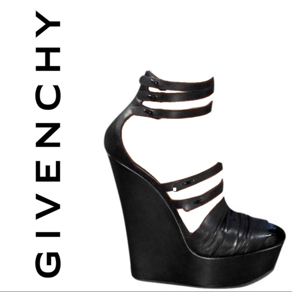 GIVENCHY platform wedges with ankle straps